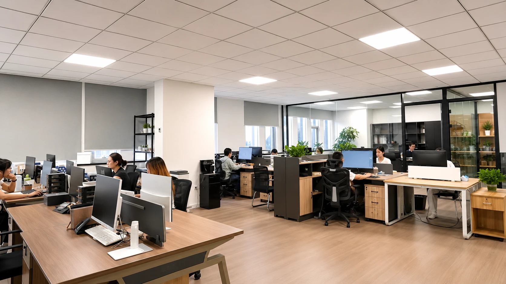 BEVIS project team working in the office